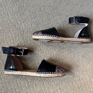Kate Spade Multi-Glitter Black Espadrille in Women’s Size 6.5